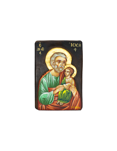 Святой Иосиф Обручник писаная икона ручной работы со Святой Горы Афон