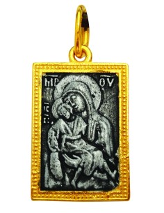 Μενταγιόν λαιμού (Παναγία & Ιησούς Χριστός)