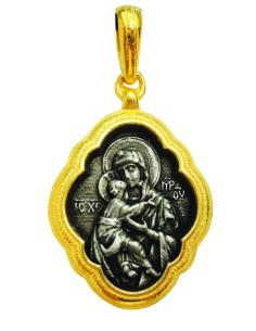 Μενταγιόν λαιμού (Παναγία & Ιησούς Χριστός)