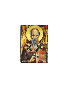 Святой Александр Константинопольский писаная икона ручной работы со Святой Горы Афон