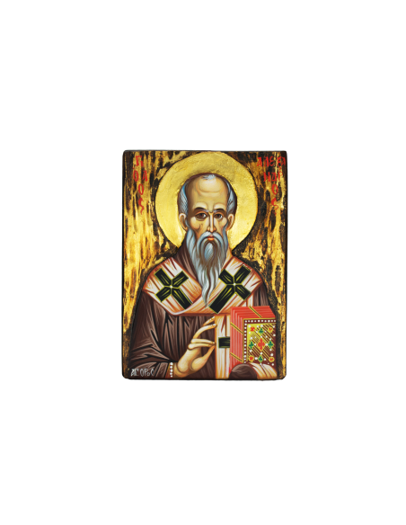 Святой Александр Константинопольский писаная икона ручной работы со Святой Горы Афон