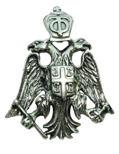 Μενταγιόν λαιμού (Βυζαντινός Δικέφαλος αετός)