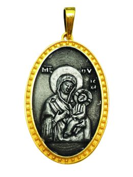 Μενταγιόν λαιμού (Παναγία & Ιησούς Χριστός)
