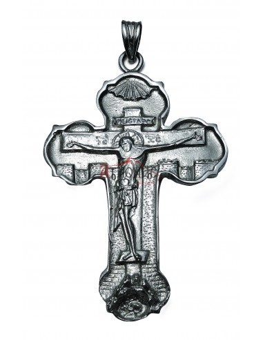 Крест нательный православный из Серебра 925 ° со Святой Горы Афон