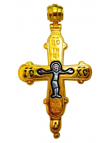 Ладанка Крест нательный из Серебра 925 ° и Позолотой 24k со Святой Горы Афон