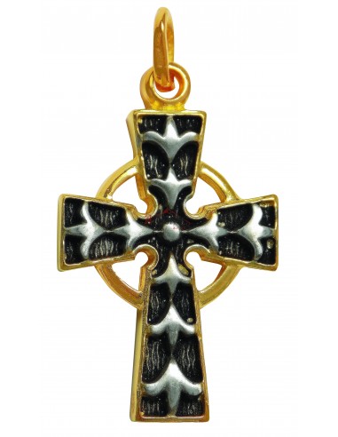 Крест нательный из Серебра 925° и Позолотой 24k со Святой Горы Афон