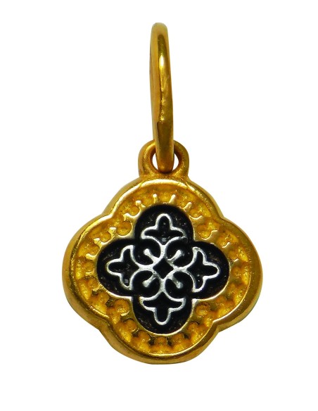 Крест нательный из Серебра 925° и Позолотой 24k со Святой Горы Афон