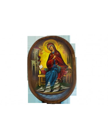 Пресвятая Богородица Морская писаная икона ручной работы со Святой Горы Афон