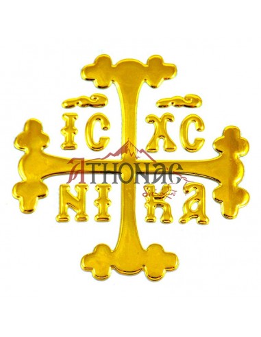 Наклейка крест для освящения автомобиля со Святой Горы Афон