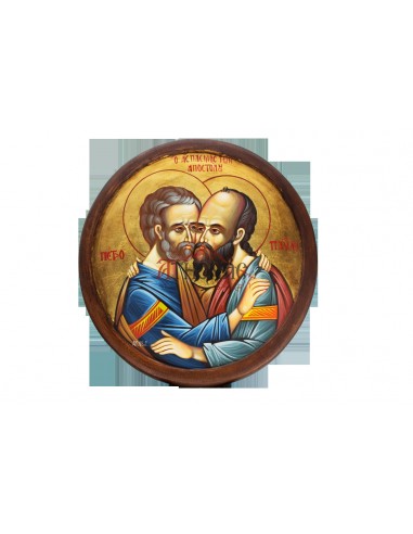 Святые Апостолы Петр и Павел писаная икона ручной работы со Святой Горы Афон
