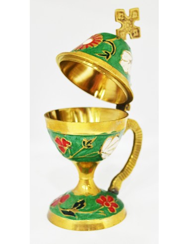 Кадильница из бронзы покрытая эмалью