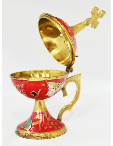 Кадильница из бронзы покрытая эмалью