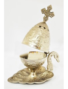 Кадильница лебедь из бронзы со Святой Горы Афон 2