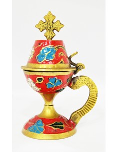 Кадильница из бронзы покрытая эмалью со Святой Горы Афон