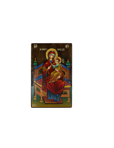Пресвятая Богородица Всецарица (Пантанасса) писаная икона ручной работы со Святой Горы Афон