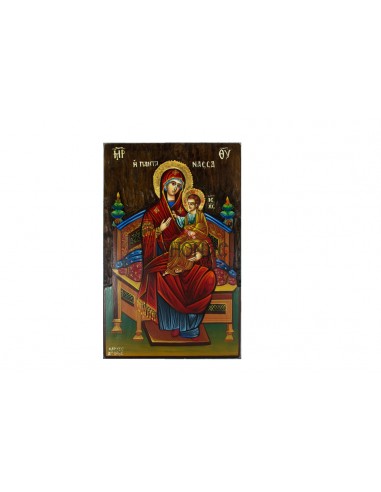Пресвятая Богородица Всецарица (Пантанасса) писаная икона ручной работы со Святой Горы Афон