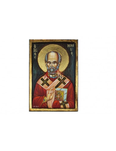 Святой Николай Угодник писаная икона ручной работы со Святой Горы Афон