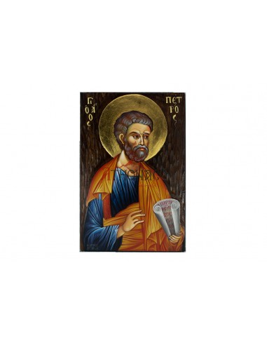 Святой Апостол Петр писаная икона ручной работы со Святой Горы Афон