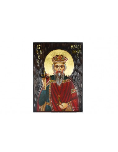 Святой Владимир писаная икона ручной работы со Святой Горы Афон