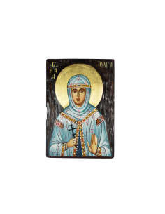Святая Ольга Равноапостольная Княгиня писаная икона ручной работы со Святой Горы Афон