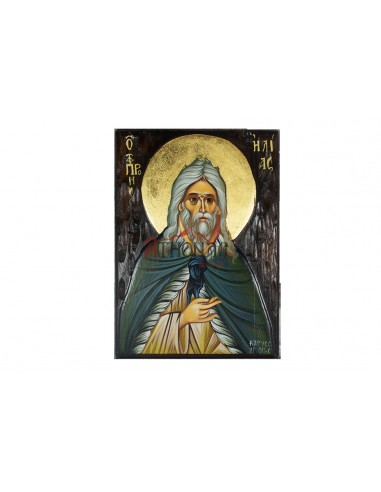 Святой Пророк Илия писаная икона ручной работы со Святой Горы Афон