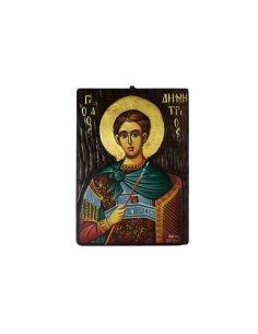 Святой Великомученик Димитрий писаная икона ручной работы со Святой Горы Афон