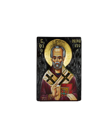 Святой Николай Угодник писаная икона ручной работы со Святой Горы Афон