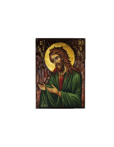 Святой Иоанн Креститель писаная икона ручной работы со Святой Горы Афон