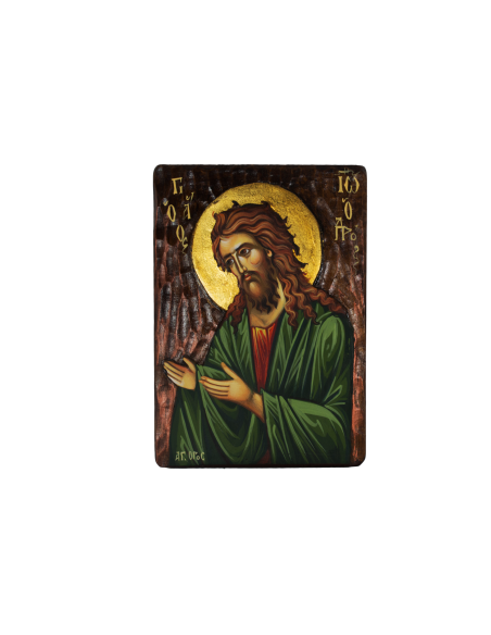 Святой Иоанн Креститель писаная икона ручной работы со Святой Горы Афон