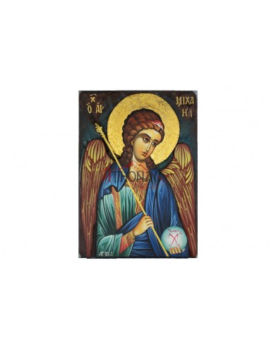 Святой Архангел Михаил писаная икона ручной работы со Святой Горы Афон